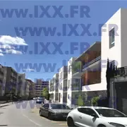 Vue de la résidence dans le paysage urbain 02.2024