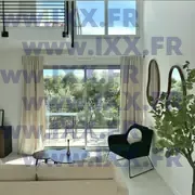 Salon donnant sur terrasse avec décoration contemporaine 04.2026
