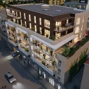 Quartier résidentiel proche de commerces, transports, et espaces verts à Nice.
