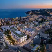 Façades contemporaines avec aménagements paysagers