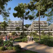 Espaces verts pour repos et promenade au cœur du quartier