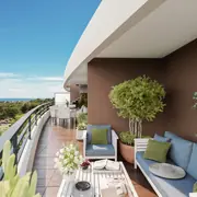 De profonds espaces extérieurs prolongent les pièces à vivre vers un panorama exceptionnel.
