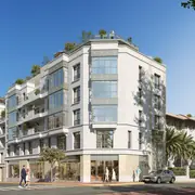 Conception architecturale favorisant une continuité parfaite entre des intérieurs aux prestations soignées et les terrasses.